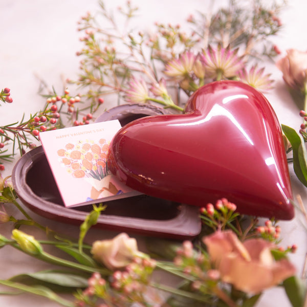 Melt Red Chocolate Heart